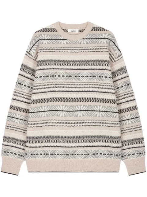 STUDIO TOMBOY selburose-patterned sweater