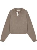 STUDIO TOMBOY wool polo top - Neutrals