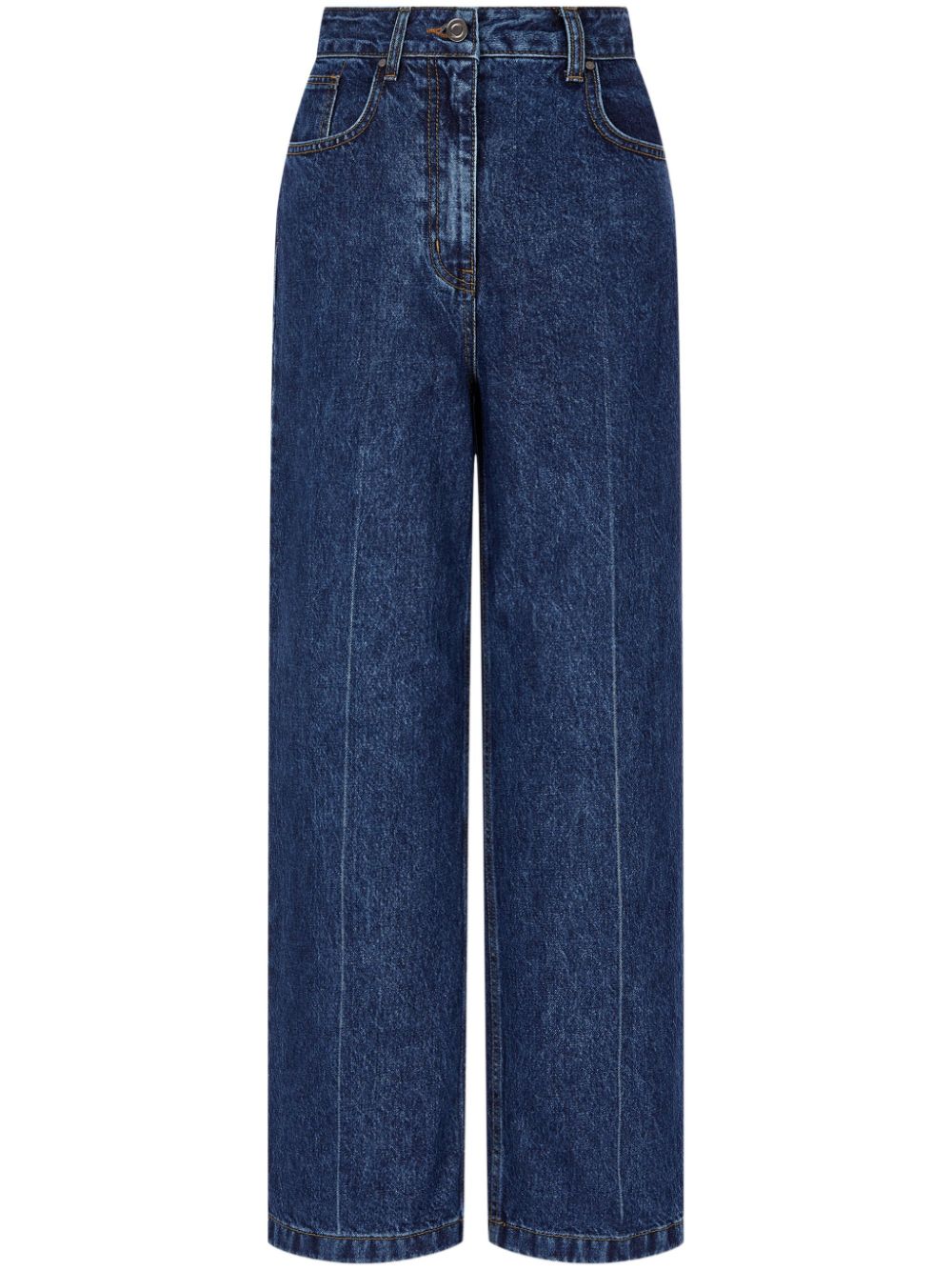 straight-leg jeans