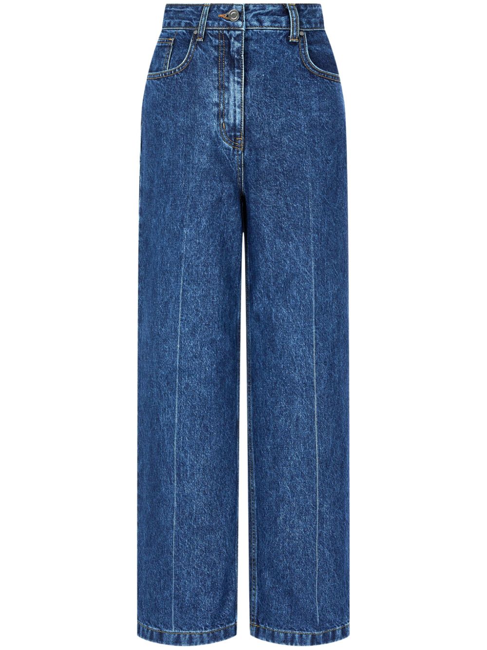 straight-leg jeans