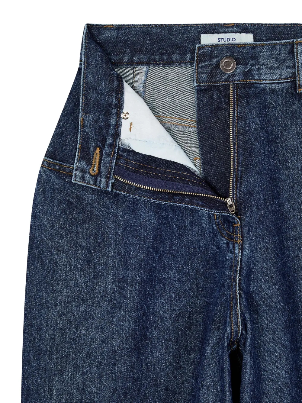 STUDIO TOMBOY Jeans met wijde pijpen Blauw