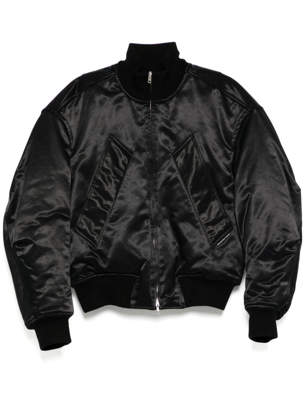 sateen bomber jacket