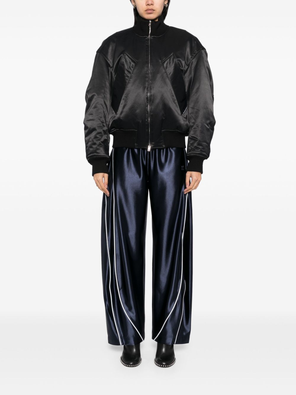 Alexander Wang Satijnen trainingsbroek - Blauw