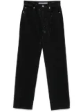 Alexander Wang crystal-rhinestone hotfix straight-leg jeans - Black