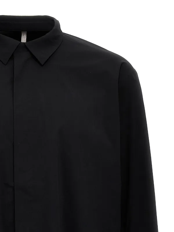 ☆美品☆VEILANCE FINIAL SHIRT WOMEN BLACK XS Veilance Finial Shirt W Black