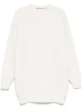 Alexander Wang bead-hotfix cable-knit dress - White