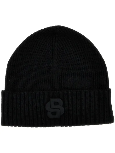 BOSS embroidered-logo beanie