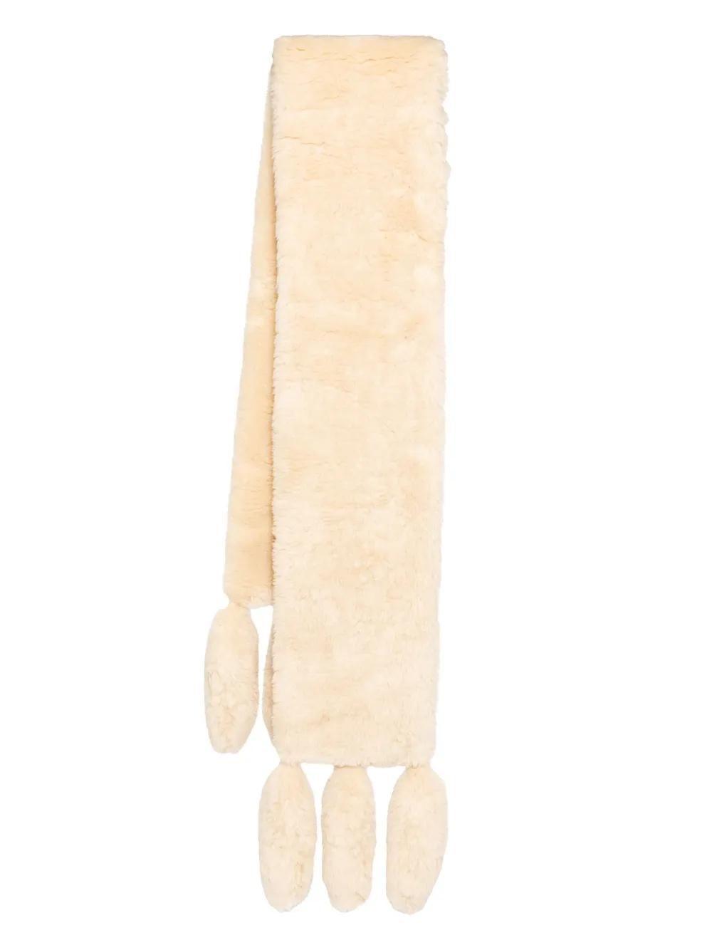 Conner Ives faux-fur stole - Toni neutri
