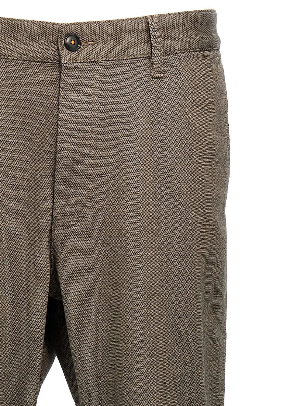 BOSS Broek met toelopende pijpen Bruin