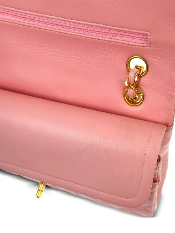 CHANEL CHANEL Pre-Owned 1997 Medium Double Flap Shoulder Bag | Pink
