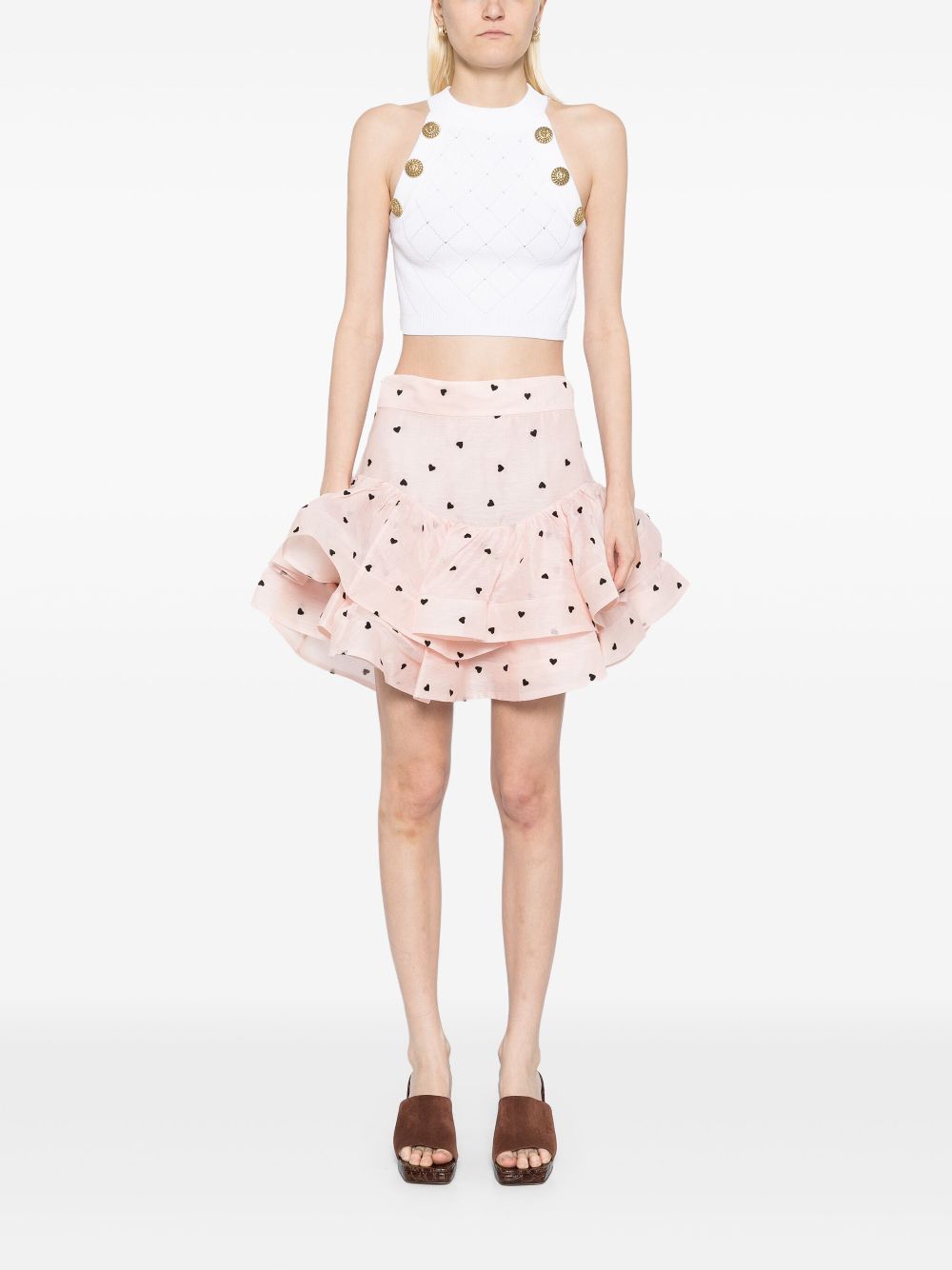 ZIMMERMANN Crush skirt - Pink