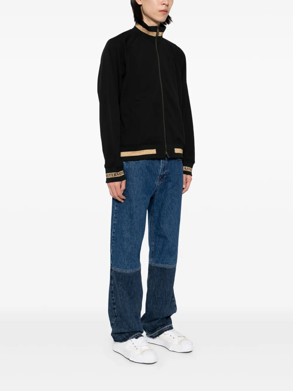 Mastermind Japan Striped Sport Jacket In Black