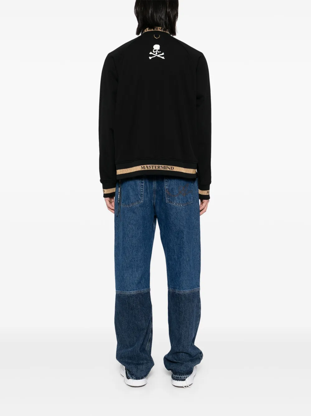 Mastermind Japan Striped Sport Jacket In Black
