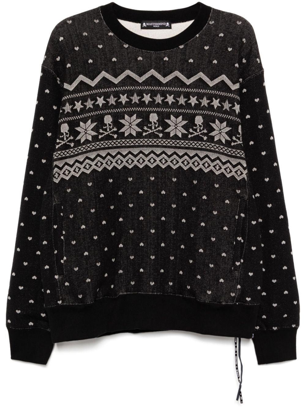 Mastermind World patterned sweatshirt - Black