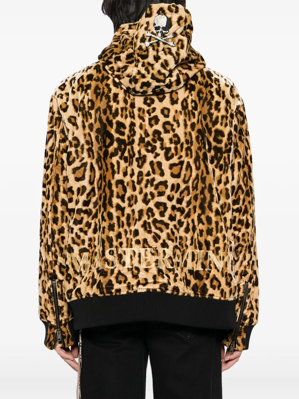 Mastermind World Jack met luipaardprint en capuchon Bruin