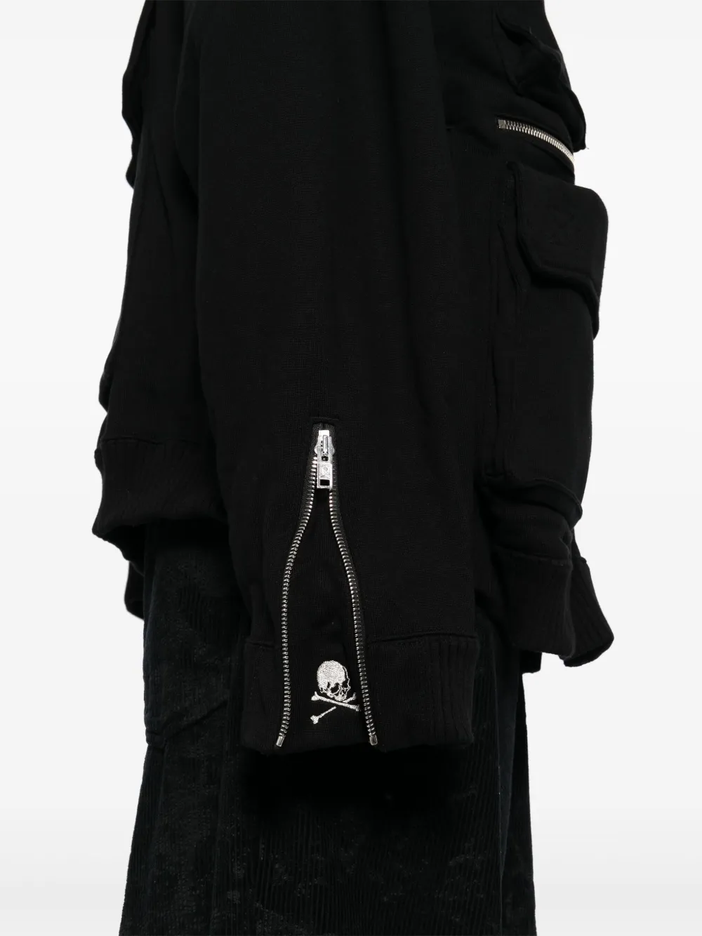 Mastermind Japan Black Zip Jacket In Black