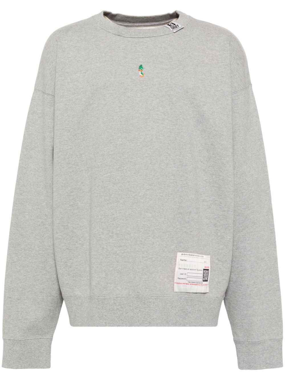 embroidered sweatshirt