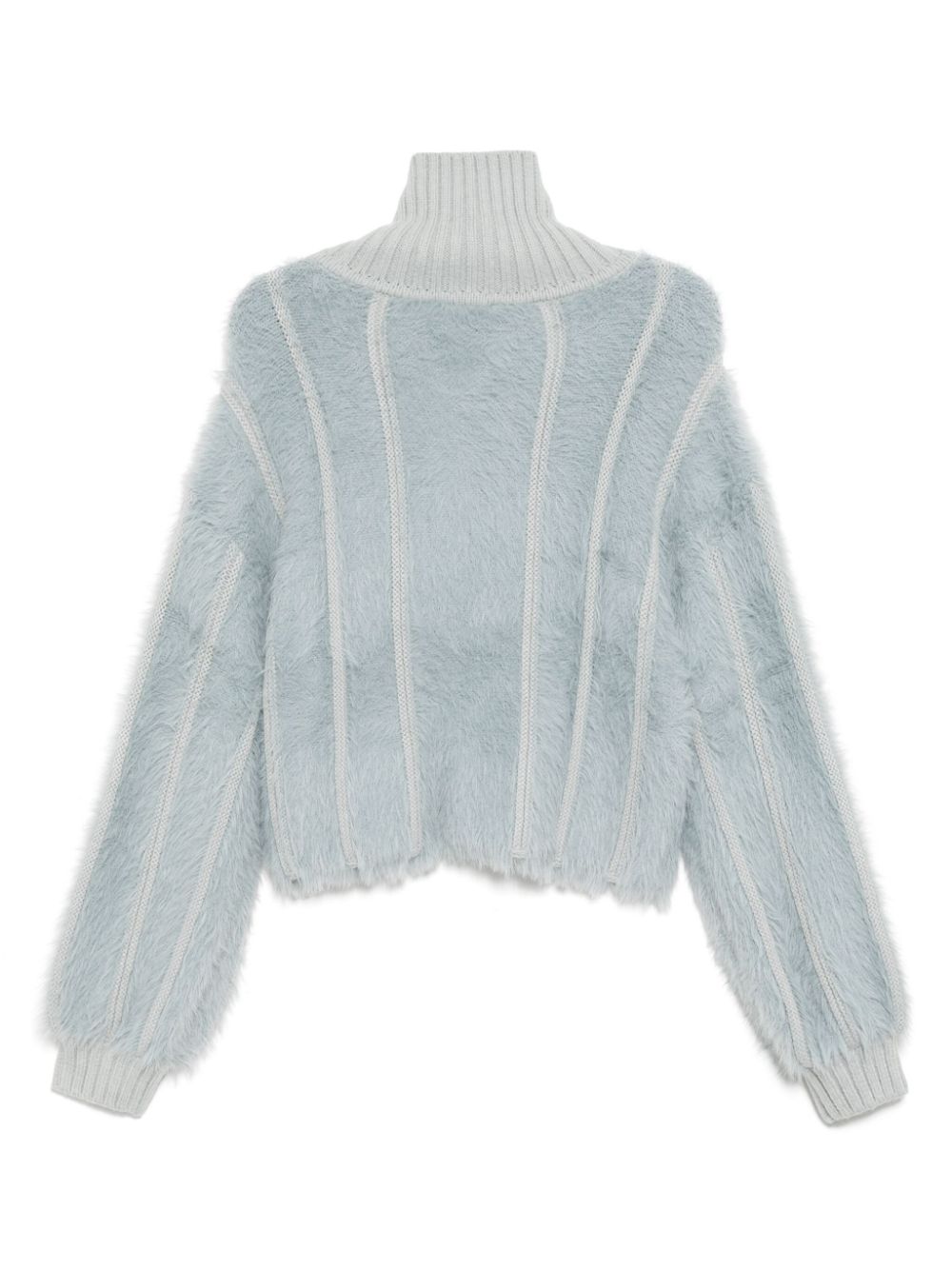 tout a coup zip-up cardigan - Blauw