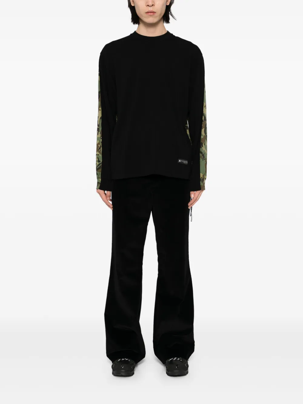Mastermind World T-shirt met camouflageprint Zwart