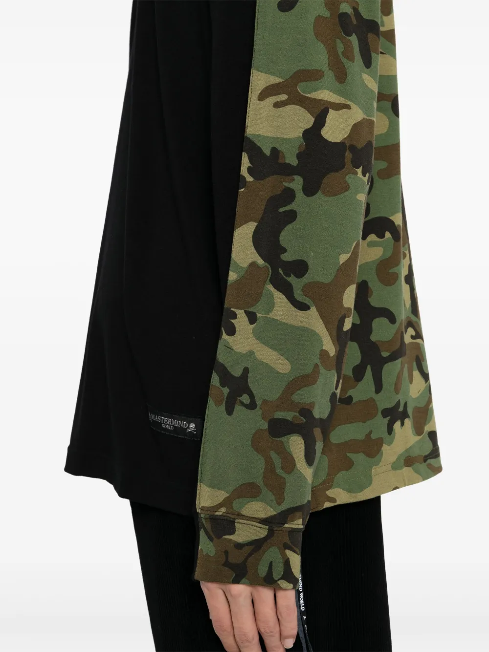 Mastermind World T-shirt met camouflageprint Zwart