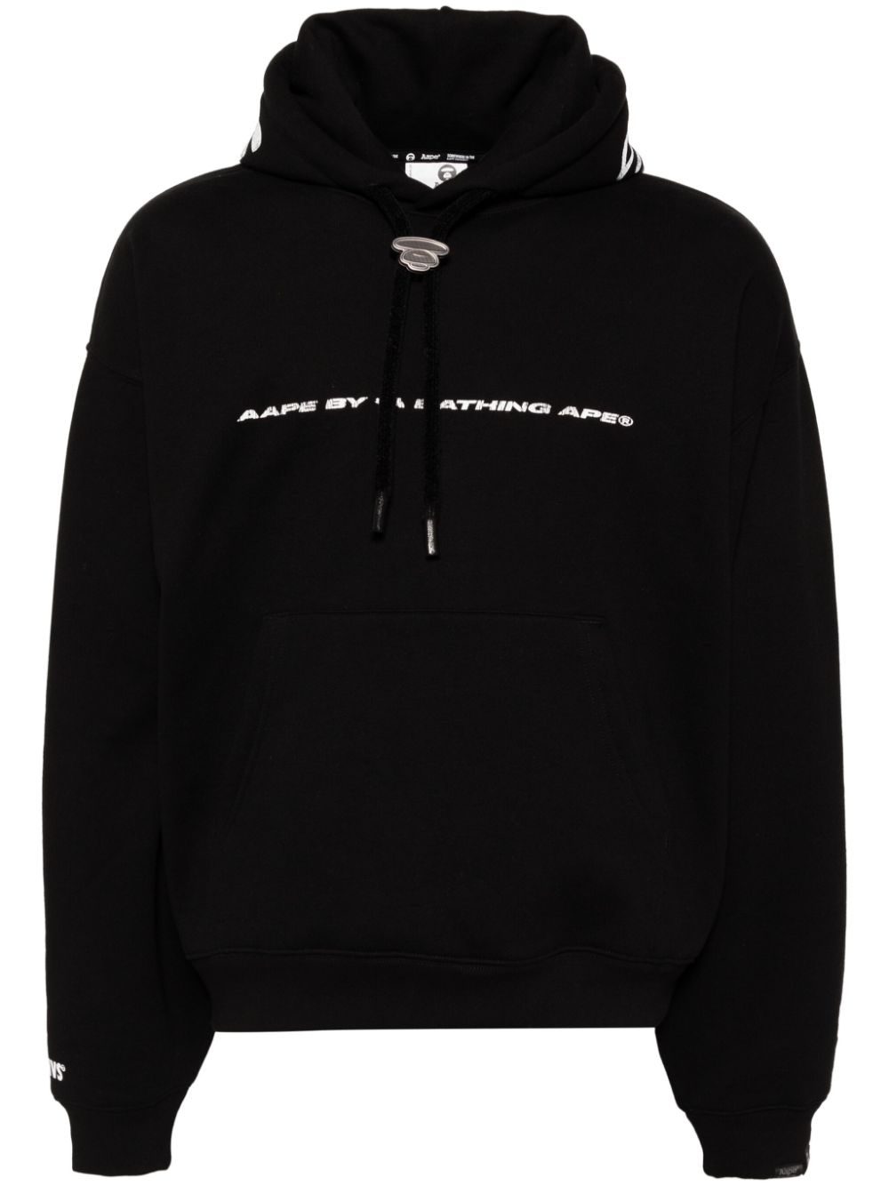 AAPE BY *A BATHING APE logo-print hoodie Zwart