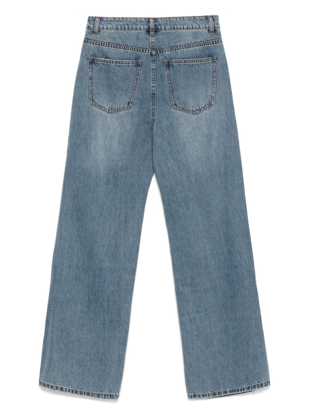 b+ab raw edge jeans - Blauw