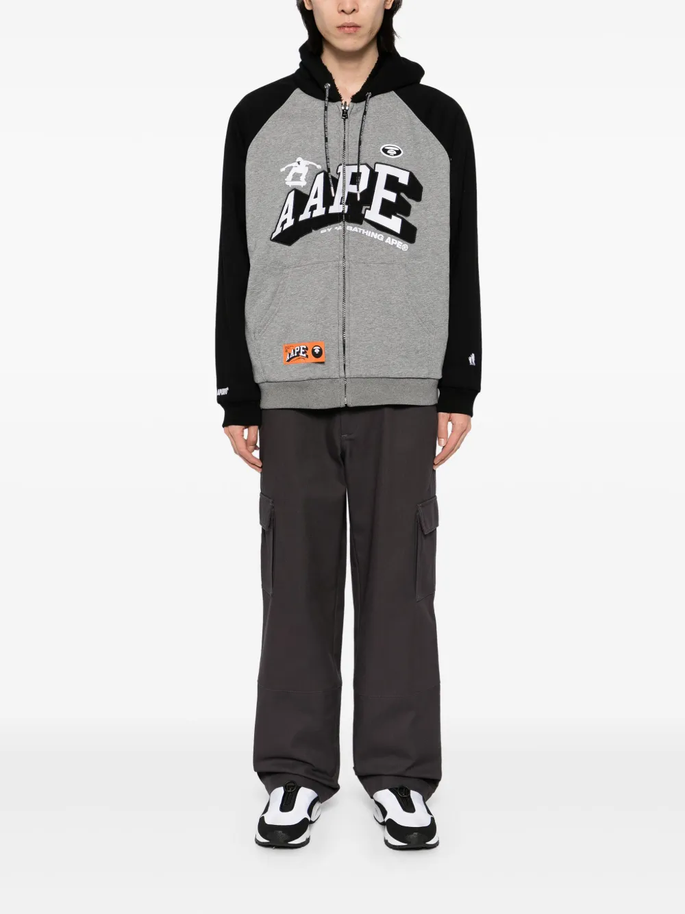 Affordable AAPE BY *A BATHING APE fleece reversible hoodie Men