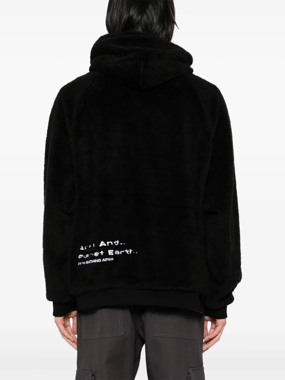 Affordable AAPE BY *A BATHING APE fleece reversible hoodie Men