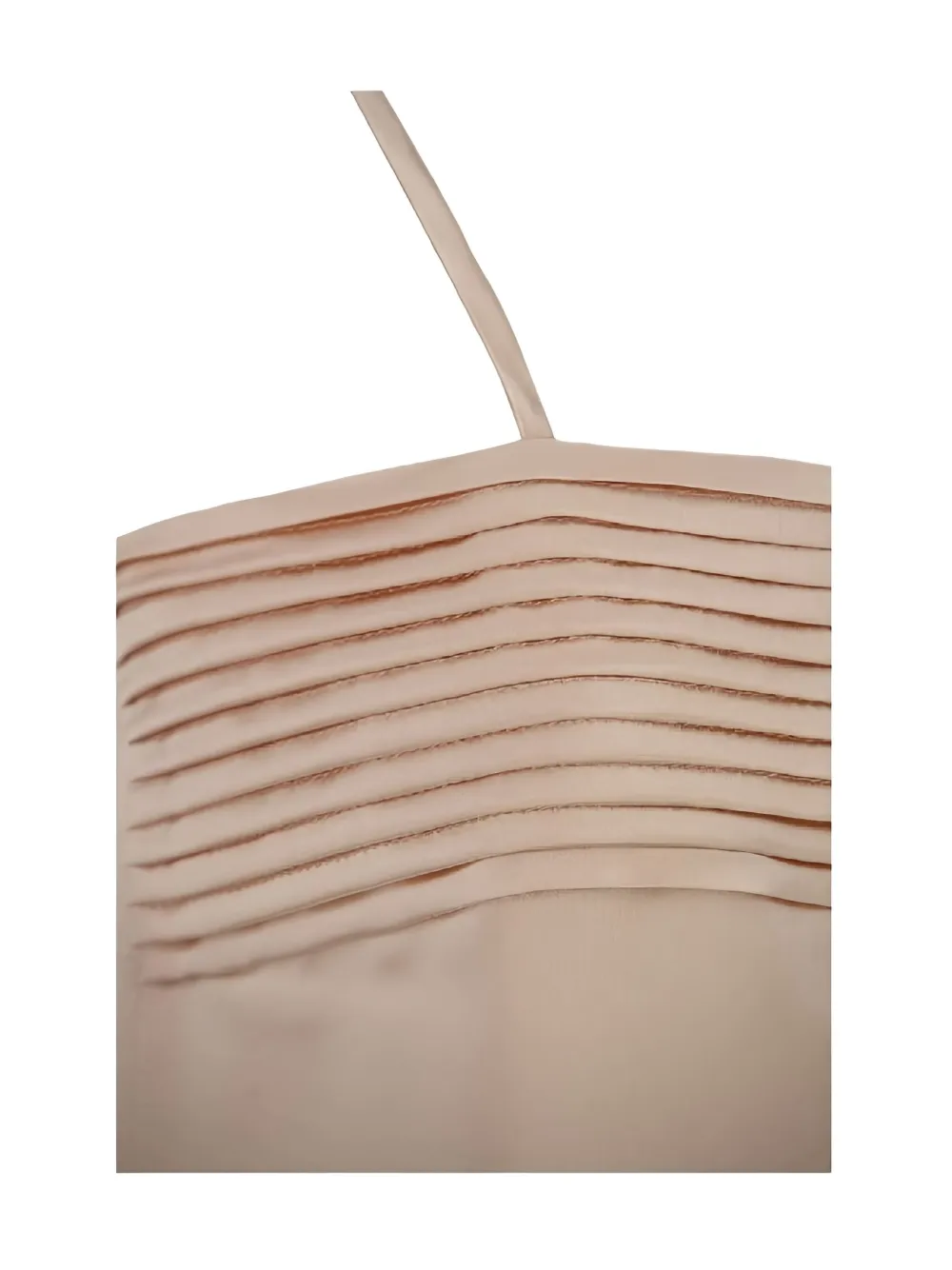 Max Mara Silk Top In Brown
