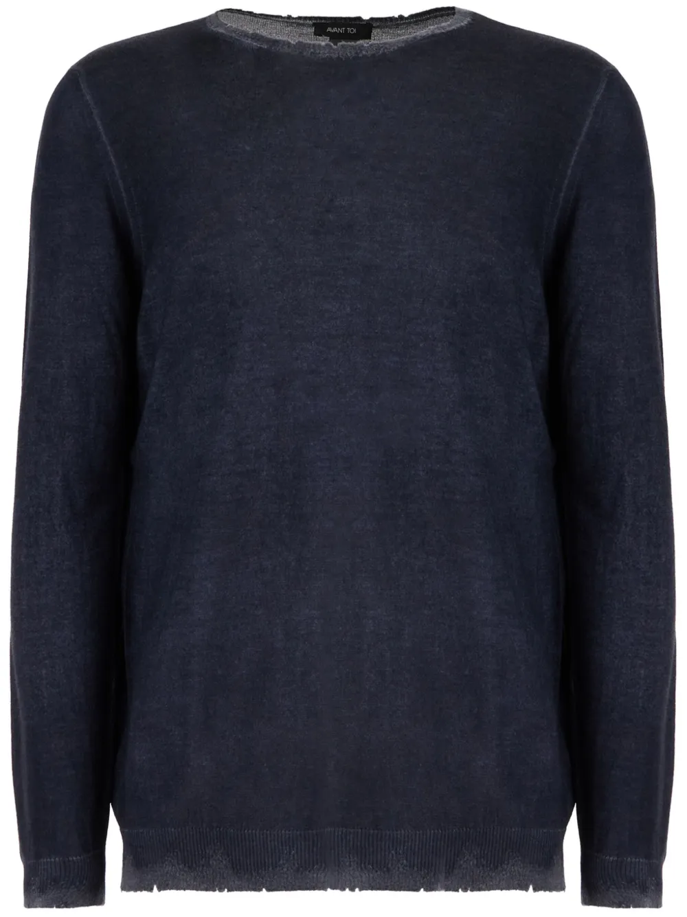 Avant Toi Gerafelde trui Blauw