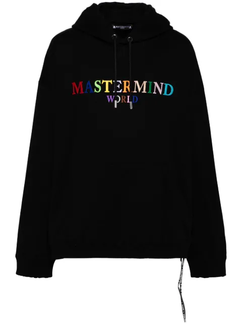 Mastermind World logo-embroidered hoodie
