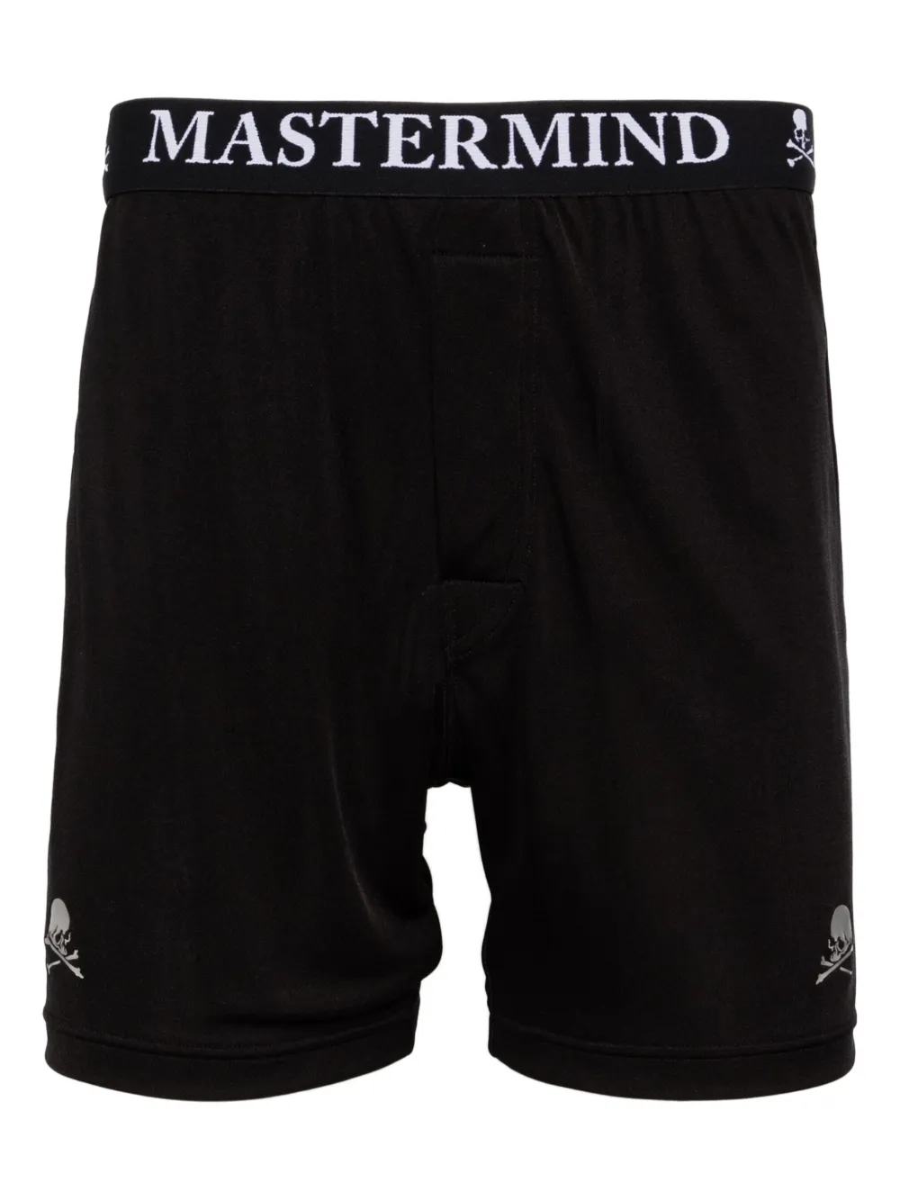 Mastermind World Twee boxershorts met logoprint - Zwart