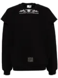 AAPE BY *A BATHING APE® logo-patch embroidered sweatshirt - Black
