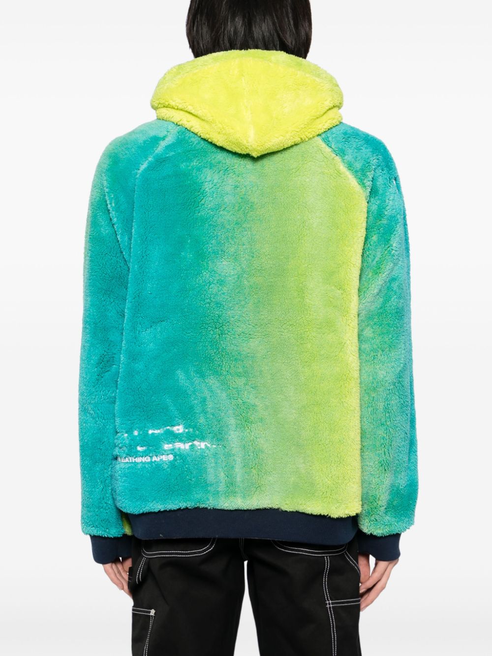 AAPE BY *A BATHING APE ombre-effect fleece hoodie Men