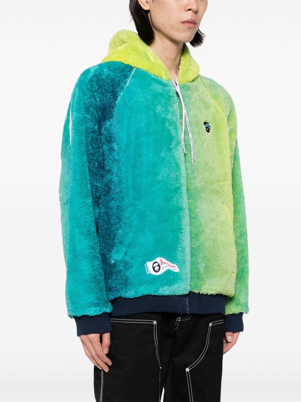 AAPE BY *A BATHING APE ombre-effect fleece hoodie Men