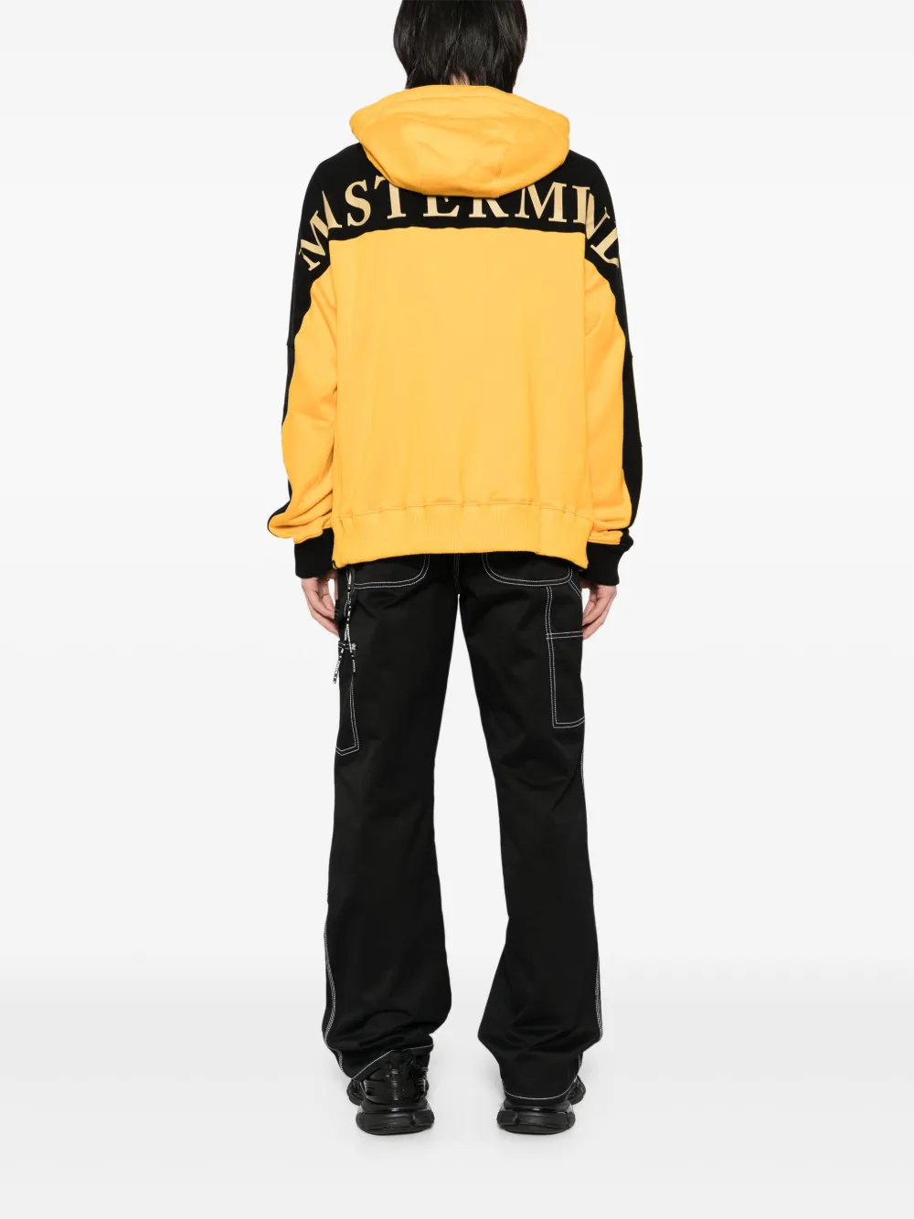 Mastermind Japan Color-block Hoodies In Yellow