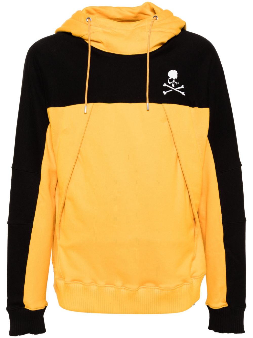 Mastermind World color-block hoodies - Yellow