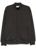 CHOCOOLATE logo-patch bomber jacket - Grey