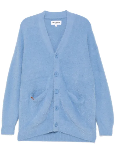 CHOCOOLATE faux-fur cardigan