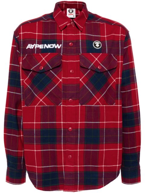 AAPE BY *A BATHING APE® checked shirt