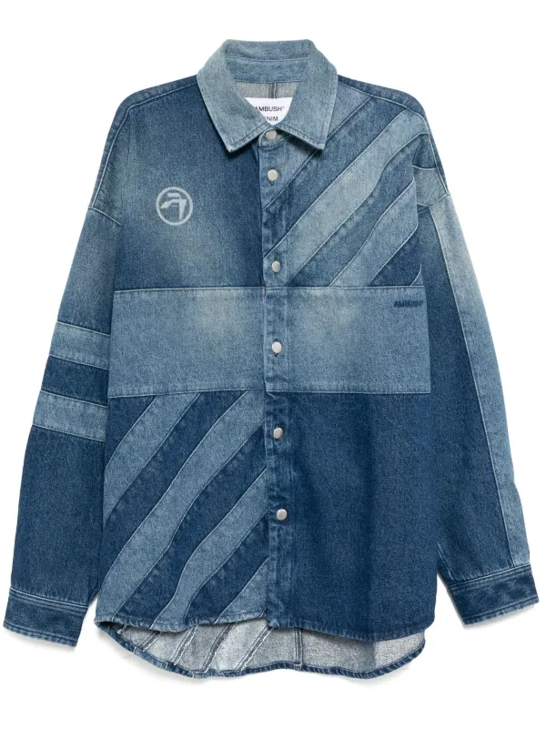 AMBUSH デニムシャツ AMBUSH デニムシャツ | ブルー | FARFETCH JP