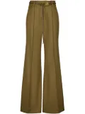 ZIMMERMANN Crush flared trousers - Green