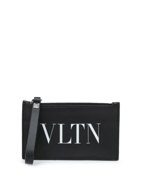 Valentino Garavani Pre-Owned 2010-2023 Leather VLTN Zip card holder