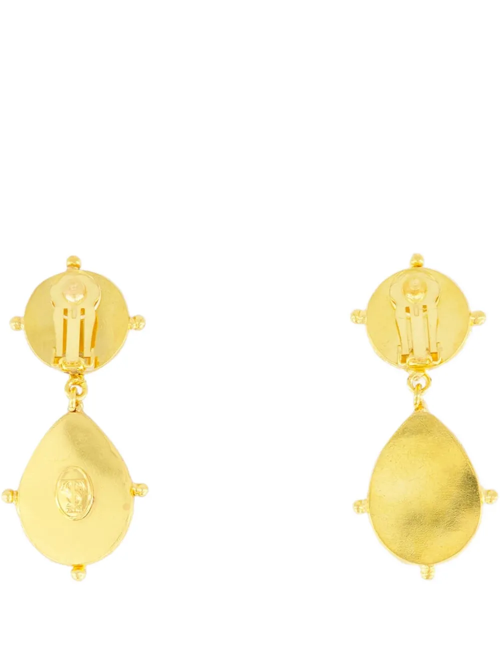 Sylvia Toledano Orecchini pendenti 2 Pierres Dots - Oro