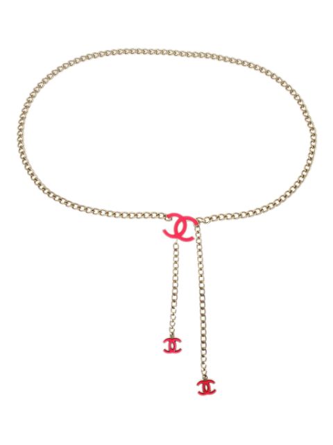 CHANEL 2004 CC logo chain belt Women