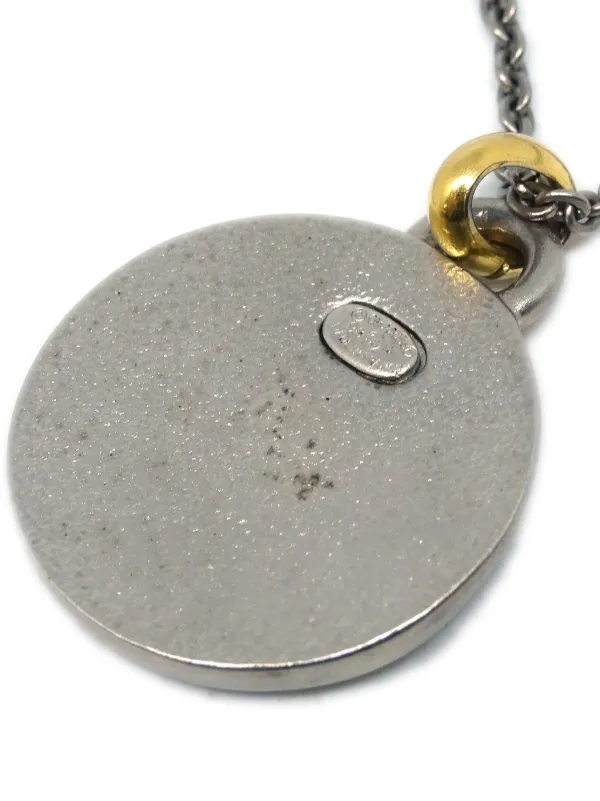 CHANEL Pre-Owned Collier à Pendentif Médaillon (1998) | Argent | TN