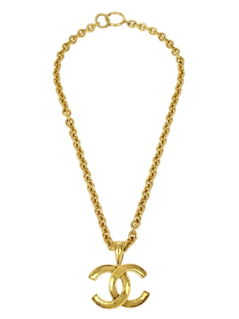 CHANEL Pre-Owned collier à pendentif logo CC (1994)