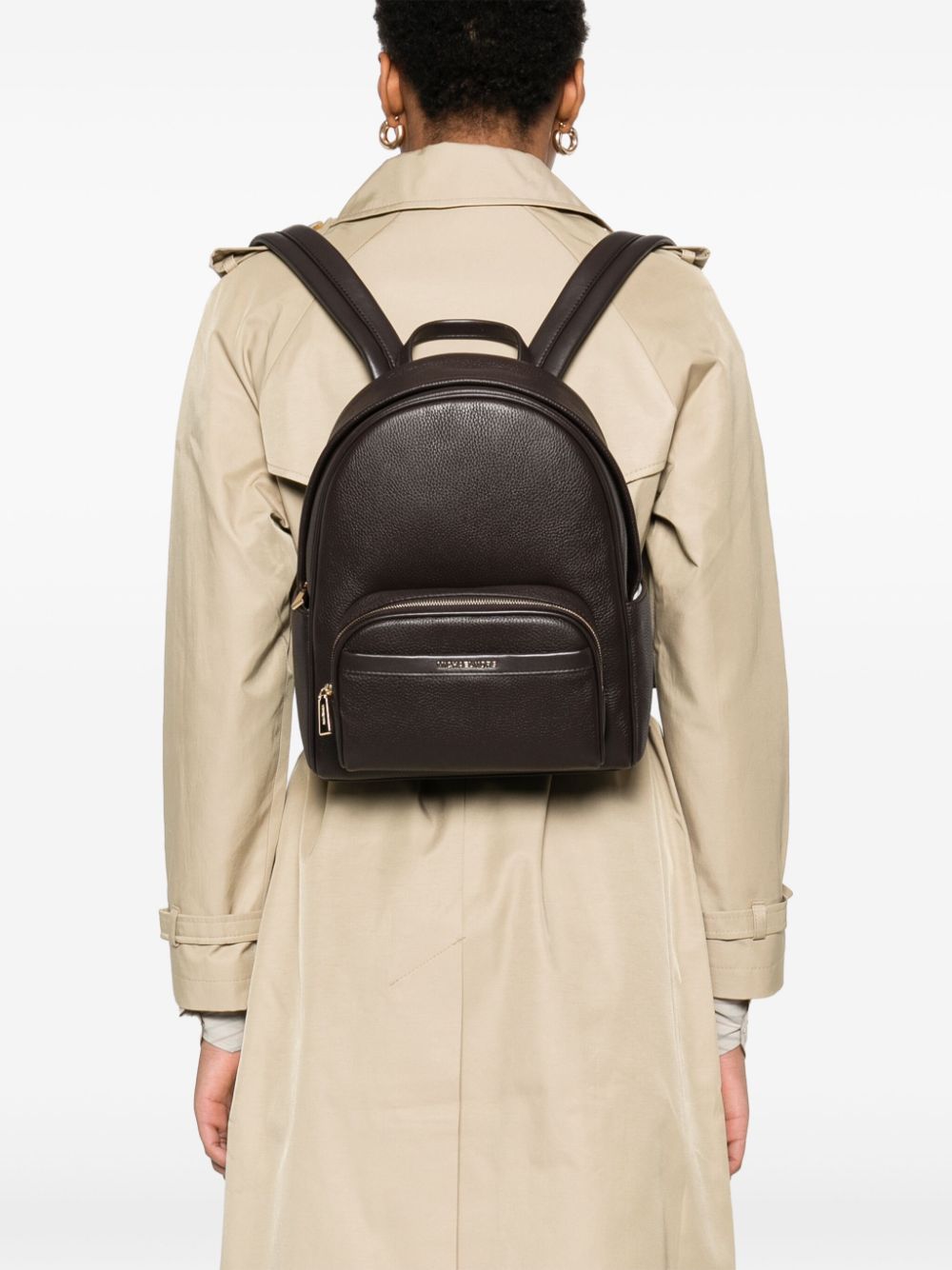 Michael Kors logo-lettering backpack - Bruin