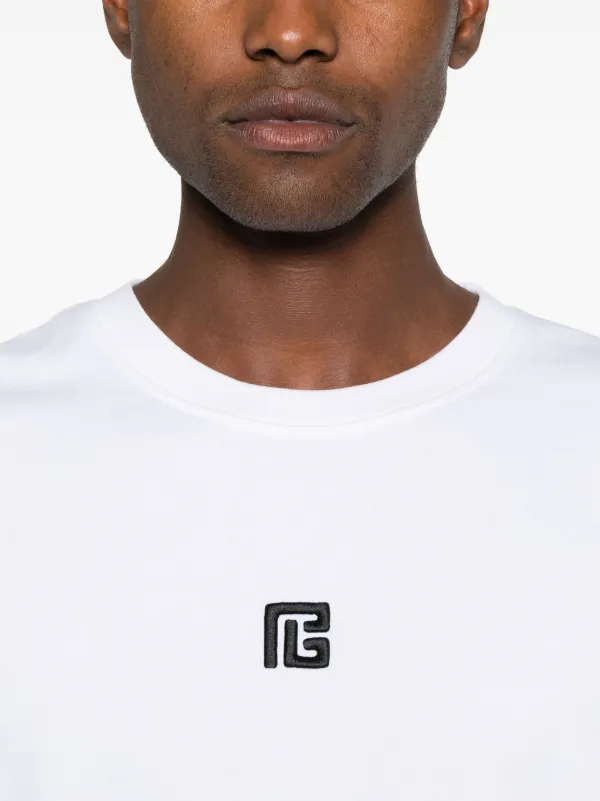 BALMAIN ホワイト ロゴ Tシャツ Balmain ロゴ Tシャツ | ホワイト | FARFETCH JP