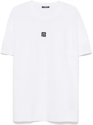 FENDI FF-plaque Cotton T-shirt | White | FARFETCH ZA